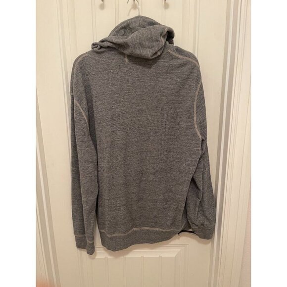 American Eagle Outfitters Classic Fit Hooded Pullover Sweatshirt L Gray - Picture 7 of 12